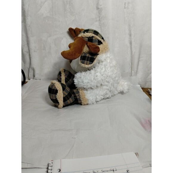 Dan Dee Collectors Choice 17inch Cuddly 2012 White Moose Plush - Picture 9 of 12